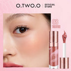 O.TWO.O Liquid Blush Face Blusher Moisturizing Long Lasting Natural Silky Weightless Matte High Pigment Matte Blush Face Makeup