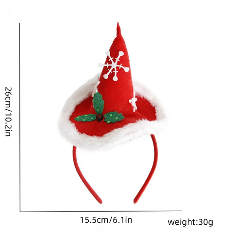 Christmas Headbands Funny Santa Claus Leg Hairband Xmas Kids Favor Gifts Head Band Merry Christmas Natal Navidad Party Decor