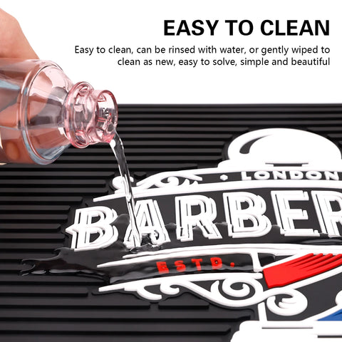 Barber Mat Barbershop Magnetic Mats Anti-slip Flexible Rubber Scissors Storage Pad Salon Heat Resistant Hairdresser Organizer