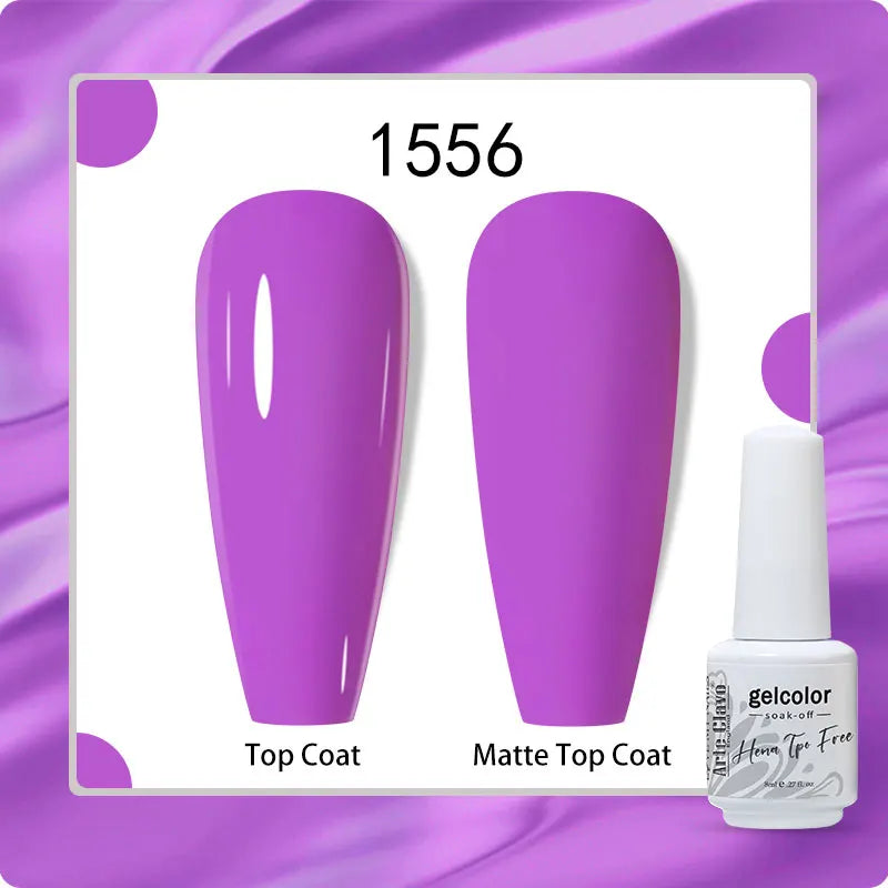 Arte Clavo 8ml HEMA TPO Free Gel Nail Polish Nail Art Manicure Semi Permanent Gel UV Hybrid Varnishes Base Top Coat Enamels New