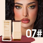 2-in-1 Concealer Eraser Dual-Head Foundation Stick with Brush Head Nine Colors European and American Waterproof Non-Caking Solid Foundation Cream 15G/Stick - 1 Stick