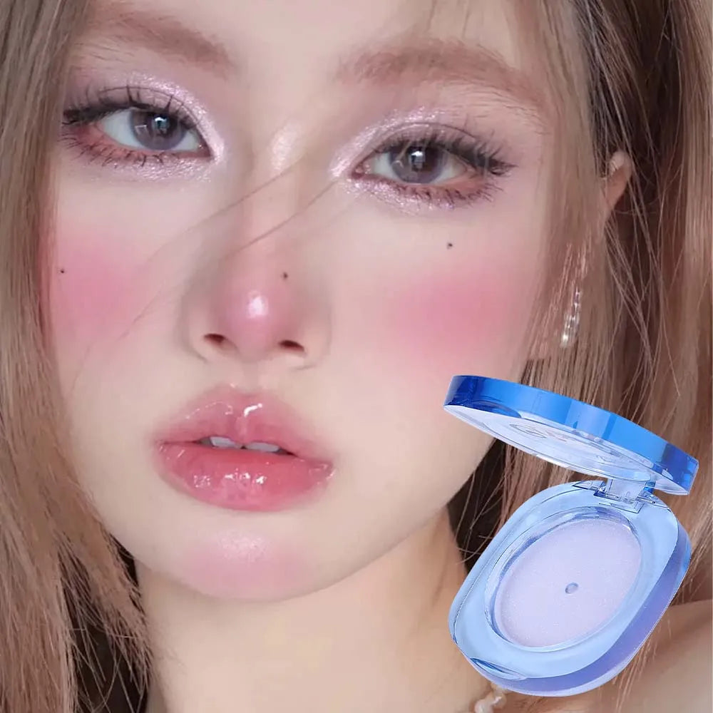 Transparent Crystal Warm Color-changing Blush Palette Makeup Jelly Tint Lip Cheek Moisturized Long-Lasting Shimmer Blusher Cream