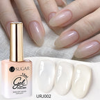 UR SUGAR 15ml Jelly Milky White Translucent Color Gel Polish Semi Permanent UV Gel Nail Art Soak Off Gel Varnish Latest Fashion