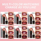 Gradient Lips Set, Lip Liner + Glass Lip Gloss, Mirror Shine Finish, Smooth Blend, Nude Shades, Long-Lasting