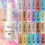Magnetic Cat Eye Gel Nail Polish Set Red Pink UV Soak Off Gel Varnish Crystal 15ml Cat Eye Gel Lacquer Art Nails With Display
