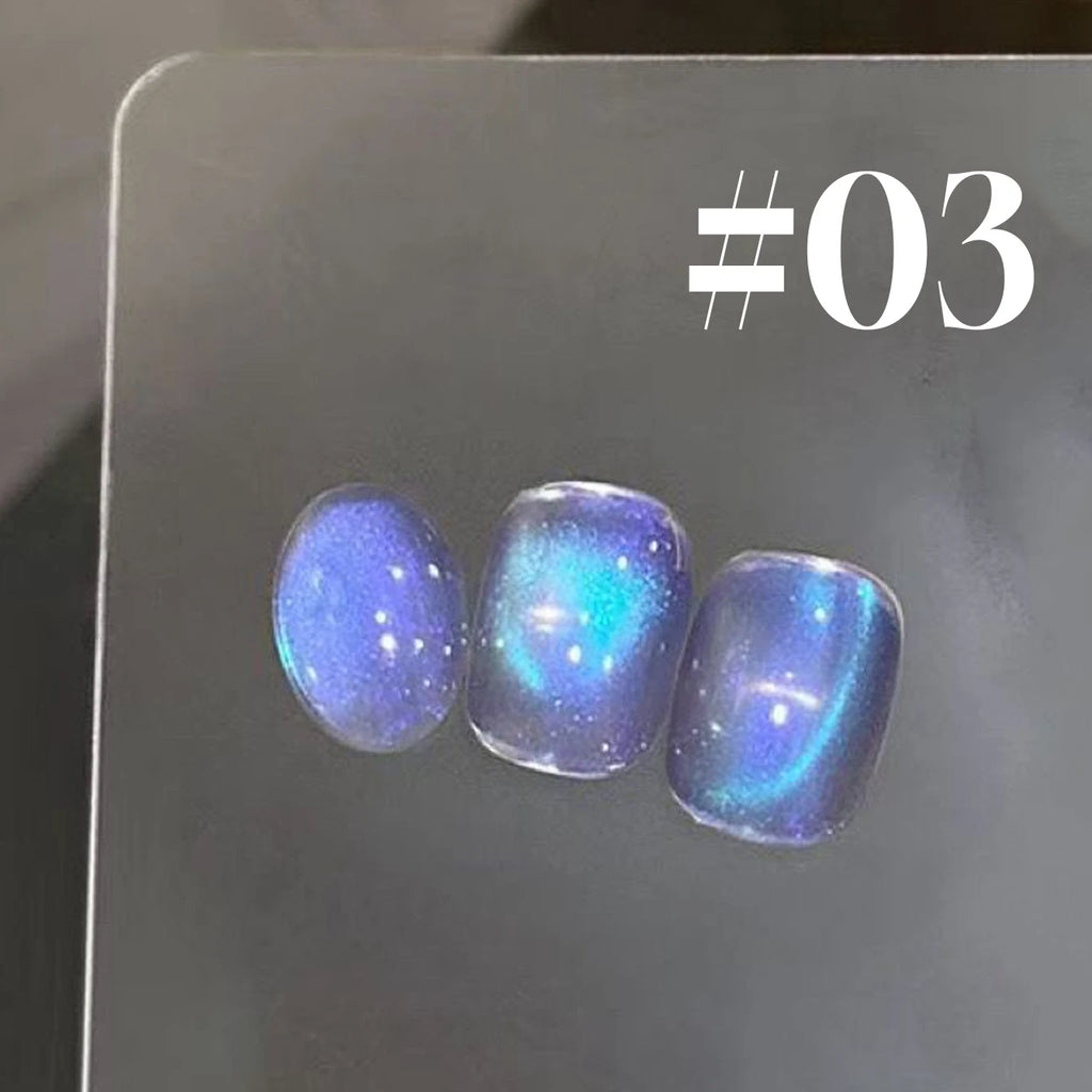 12ML 1-6PCS Popular Winter Internet Celebrity Hot-selling Northern Lights Cat Eye Magnet Gel Nail Polish Nail Art Nail Supplies