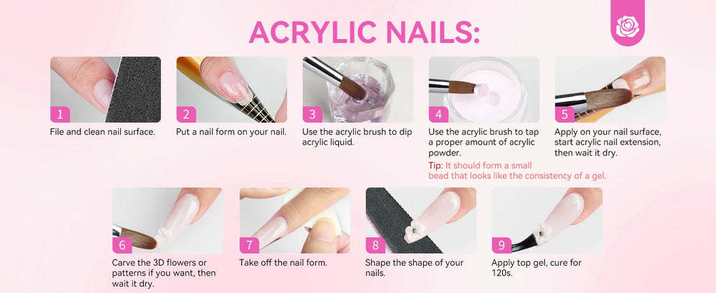 SAVILAND Full Acrylic Nail Kit With UV Nail Lamp Electric Nail Drill Machine Powder Gel Nail Polish Tools For Manicure Nail Art