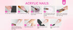SAVILAND Full Acrylic Nail Kit With UV Nail Lamp Electric Nail Drill Machine Powder Gel Nail Polish Tools For Manicure Nail Art