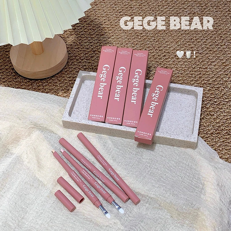 Bicolor Under Eye Pencil 2 In 1 Brightening Highlighter Nude Pink Shadow Stick Aegyo Sal Lying Silkworm Eeyshadow Lash Makeup