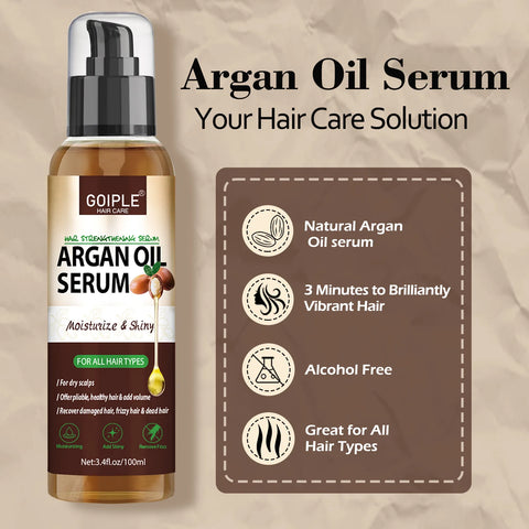100ml Natural Argan Oil Hair Serum Repair Strengthening Moisturize Shiny Hair Healthy Scalps Treatment Care Conditioner