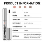 Matte Peel Off Lip Stain Long Lasting Lip Tint Stain Lip Liner Transfer Proof Lipstain Infused with Hyaluronic Acid & Vitamin E