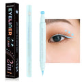 5Pc/Set Love Flowers Eyeliner Stamp Pen Colorful Pink Blue Liquid Eyeliner Double-ended Seal Eye Liner Pencil Fast Drying Makeup
