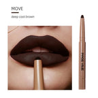 Luxury Matte Lip Liner Long-Lasting Smooth Brown Application for Perfect Outline & Filling, Versatile Shades for All Skin Types