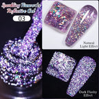 PUETNE 7.5ML Amber Moonlight Cat Magnetic Gel Nail Polish Winter Nails Jelly Glass Cat Eye Soak Off UV Semi-Permanent Varnish
