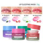 Blueberry Lip Sleeping Mask Overnight Dual Color Hydration For Dry Cracked Skin Reduces Fine Lines Moisturizing Nourish Lip Care