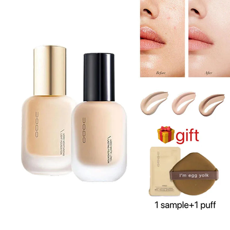 UODO Liquid Foundation Concealer Long-lasting BB Cream Waterproof Pore-minimizing Lasting Bright Dry To Oily Skin Care 30ml