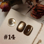 MIANEL 12ML 1-12pcs Jiannan Bistro Cat Eye Gel Nail Polish Blue Nails White Nails Pink Nails Nail Art Use Nail Supplies