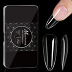 250/500/600pcs Soft Gel False Tips Natural Sculpted Ballet Coffin Almond Fake Nails Full Cover Press On Nails DIY Nail Supplies