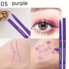 2 In 1 Eyeliner Lip Liner Gel Pencil Waterproof Long-lasting White Black Brown Easy Wear Eyeliner Makeup For Eyes 6 Colors Optio