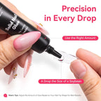 Makartt Solid Nail Glue for Press on Nails, Nail Glue Remover for UV Nail Glue, Non acetone Gentle Glue Off for False Nails Glue