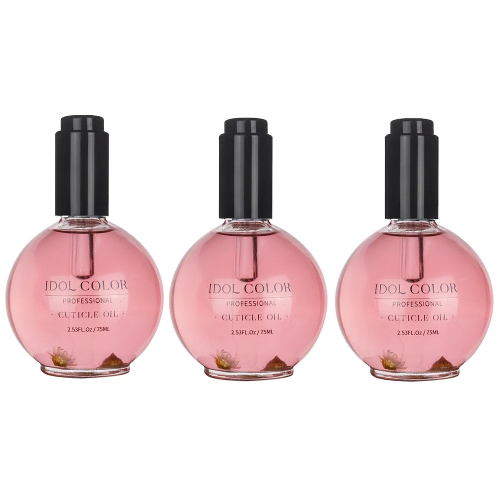 IDOL COLOR Cuticle Oil, 2.56 FL Oz, Repairs and Restores Cuticles - Organic Spa Treatment - For Stronger, Healthier Nails