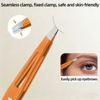 Stainless Steel Eyebrow Tweezers Precision Painless Tweezers for Eyebrow Shaping Trimming and Beard Care Tight-Fit Slant Tip