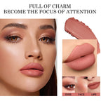 Non Stick Cup Cream Lipstick, Long Lasting Lip Gloss, Matte Lip Gloss, Waterproof And Easy To Apply Makeup