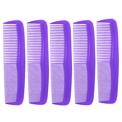 5pcs Black Hair Styling Comb, Fine Tooth Hair Comb, Heat Resistant Comb, Double Headed Hair Styling Comb