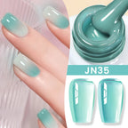BORN PRETTY Milky White Jelly Nude Gel Nail Polish 10ml White Translucent Soak Off Gel Vernis Semi Permanent Need UV Light Cure