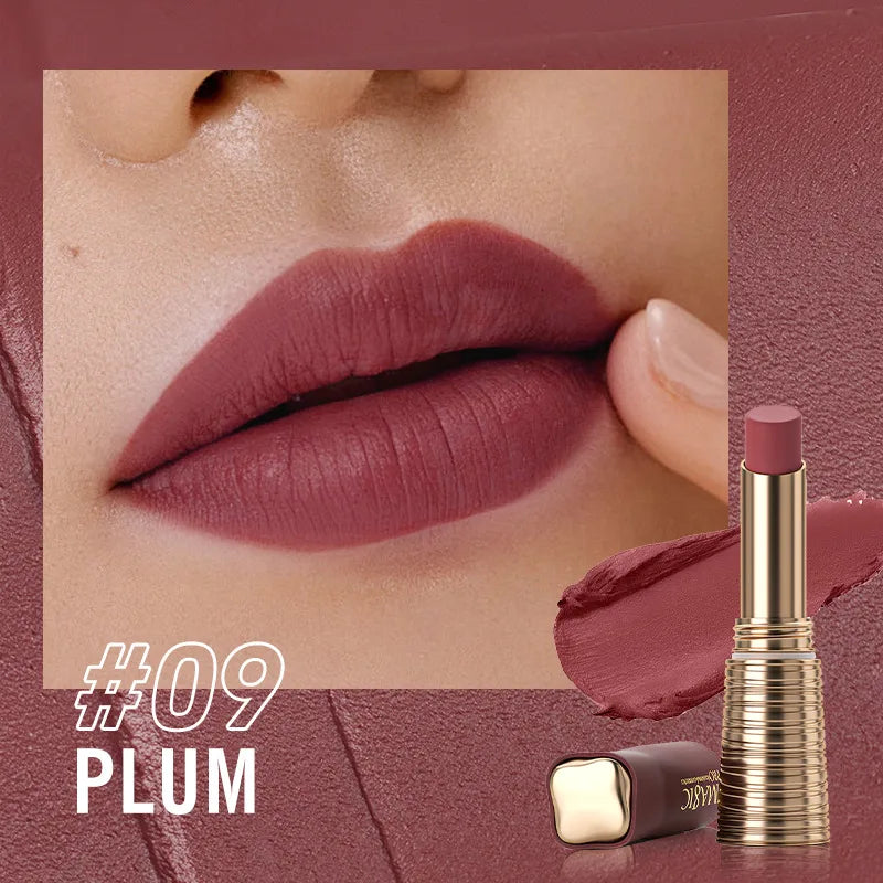 IMAGIC Lipstick Matte Long Lasting  No-stick Lipstick Waterproof Makeup Lip Stick Smudge-free Classic Highly Pigmented Lip Tint