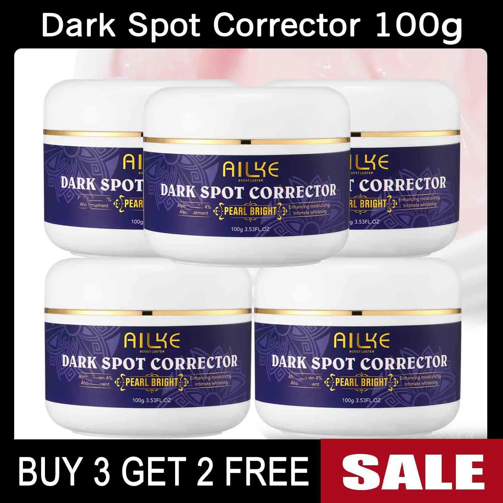 AILKE Whitening Skin Care Set, Lightening, With Double Glutathione, Reduce Black, Dark and White Spots, For All Skin Types