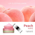Peach Collagen Lip Sleeping Mask Powerful Moisturizing Repair Plumping Suitable Dry Chapped Lips Skin Care Long-Lasting Hydrate
