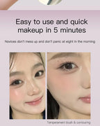 Gentle Korean Liquid Powder Blusher Faceplate Waterproof Facial Shadow Highlight Nose Lasting Brightening Rouge Student Girl