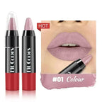 Easy Coloring Gloss Lipstick Lasting Waterproof Matte Crayon Lip Gloss Stick High Pigmented Moisturizing Lip Liner Pen Makeup