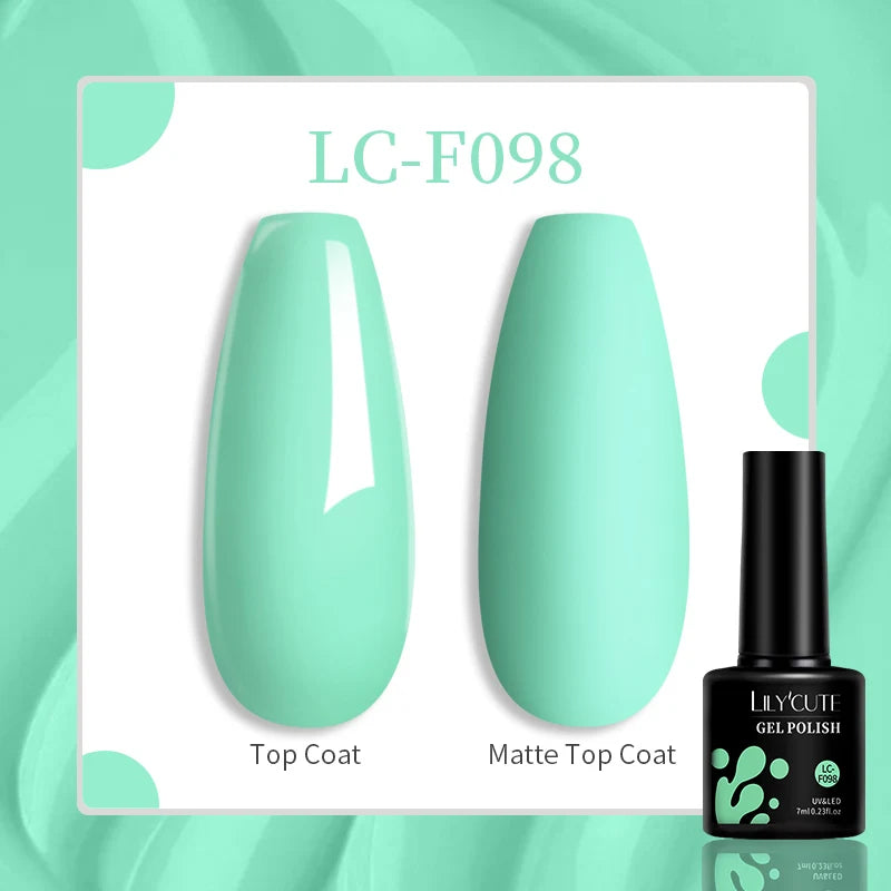 LILYCUTE 7ML Pink Glitter Nail Gel Polish Nude Natural Long Lasting Manicure Soak Off UV LED Nail Art Base Top Coat Gel Varnish