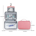 Large Hanging Hook Toiletry Bag Waterproof Folding Handbag Travel Makeup Cosmetic Razor Storage Organizer Case Bathroom Supplies