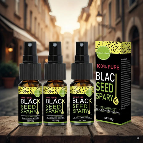 100% Pure Black Seed Oil Spray - Cold-Pressed Hair Treatment, Deep Nourishment, Frizz Control, Winter Shine Care