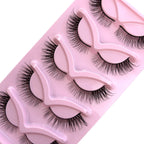 Natural Eyelashes Fake Eyelashes, Transparent Stem, Invisible Fake Mink Eyelashes, Thin Stripes, Cat Eyes, Thin Straps, Soft