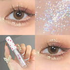 Liquid Eyeshadow Highlighter Waterproof Ultra Shiny Long-lasting Sheet Monochrome Glitter enhances silkworm eyeshadow