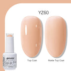 Arte Clavo Solid Color Gel Nail Polish 15ml Soak Off UV LED Gel Semi-Permanent Glitter Polish For Manicure Nail Art Salon Gel