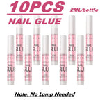 Makartt Solid Nail Glue for Press on Nails, Nail Glue Remover for UV Nail Glue, Non acetone Gentle Glue Off for False Nails Glue