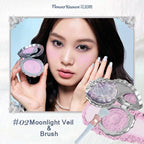 Makeup Flowerknows Shell Pearl Collection Silk Satin Blusher Lightweight Highly Pigmented Blush Powder Long Lasting Face Blushes