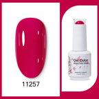 Clou Beaute 15ml Red Black White Green Neon Gel Nail Polish Base Top Coat Velvet Top 400 Colors Semi Permanent Gel Nail Varnish