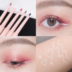 Matte Red Brown Eyeliner Gel Pencil Ultra-thin Long Lasting Quick Dry Smooth Eye Shadow Lying Silkworm Pen Makeup Cosmetics