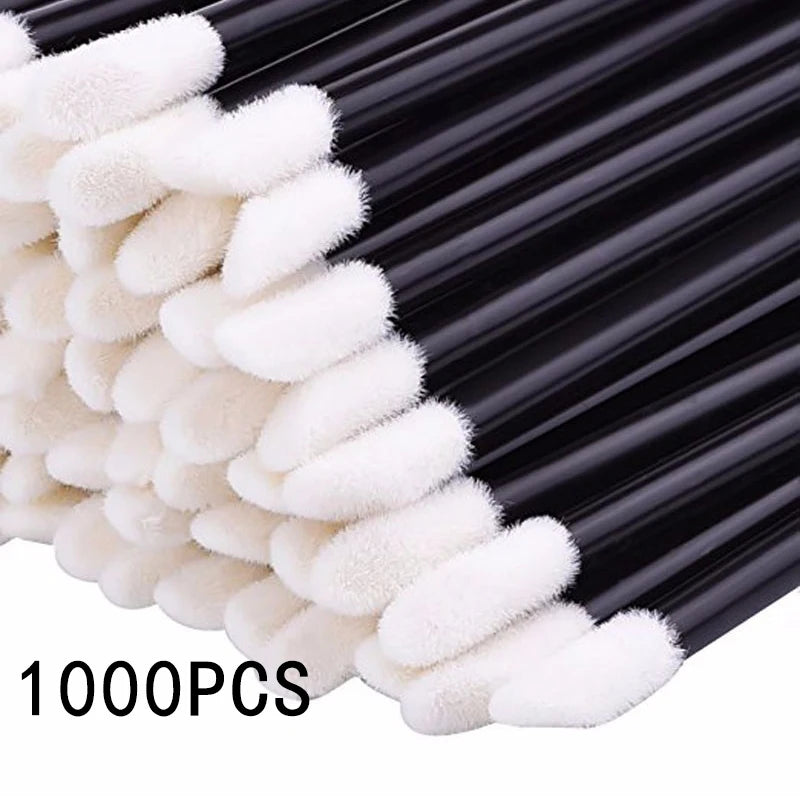 Lanjinglin Wholesale 50-1000pcs Lip Brushes Cosmetic Lip Brush Lipstick Lip Glossy Wands Cleaner Applicator Makeup Brush Tool