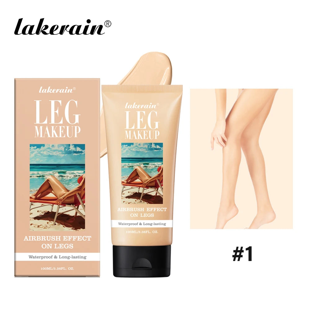 100ml Leg Makeup Long-lasting Waterproof And Anti-Transfer Concealer Even Skin Tone Wheat Tan Brown Liquid Foundation