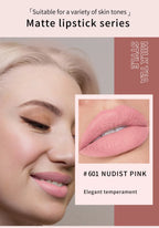 Handaiyan 12 Colors Matte Waterproof Velvet Nude Lipstick Sexy Red Brown Pigments Makeup Long Lasting Profissional
