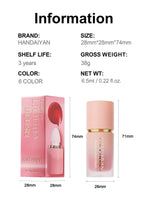 HANDAIYAN Liquid Blush Facial Matte Makeup Lasting Easy to Color Make Up Blusher With Sponge Brush Tip Velvet Rouge Cosmetics