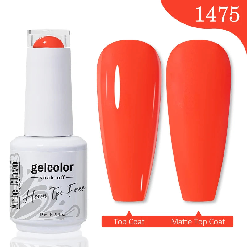 Arte Clavo Hema Free TPO Free Nail Gel Polish Nail Supplies Vernis Semi Permanent Nail Art Manicure Soak Off UV Gel Nail Varnish