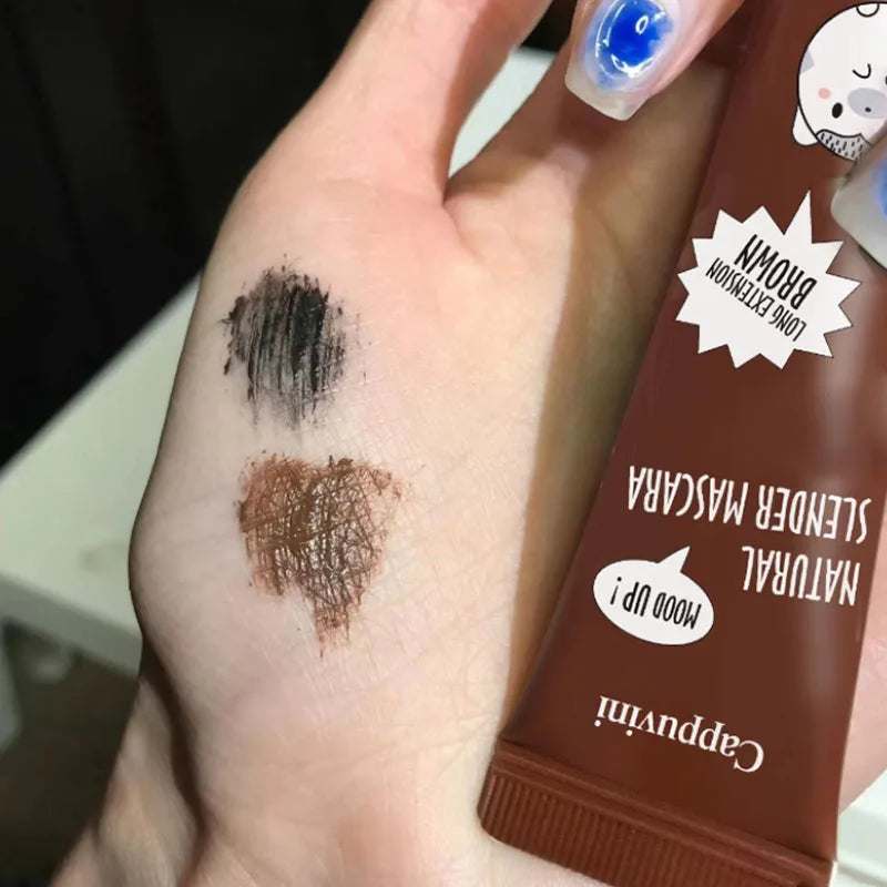 Cappuvini Thick Slender Mascara Long-lasting Curling Waterproof And Non-smudge Eyelashes Eye Makeup Mascara